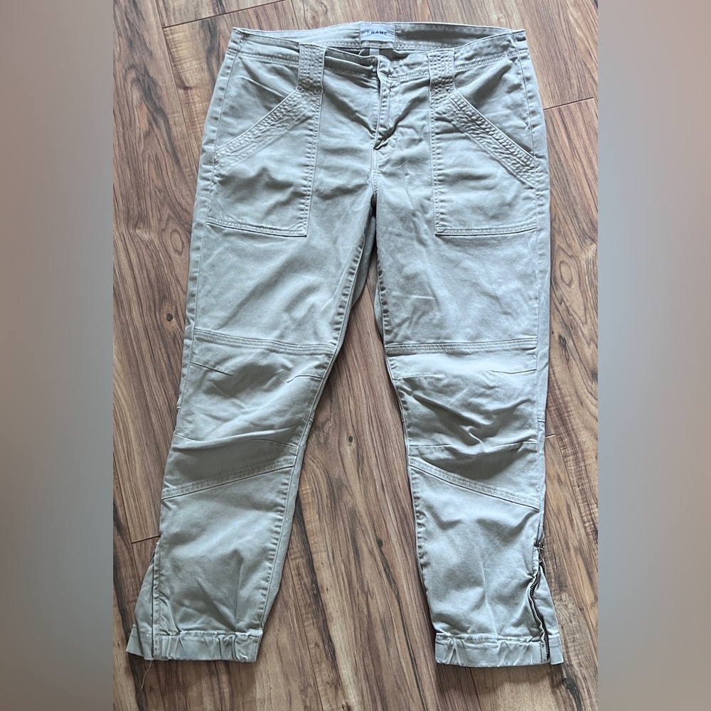 FRAME Stitched Cuffed Moto Pants